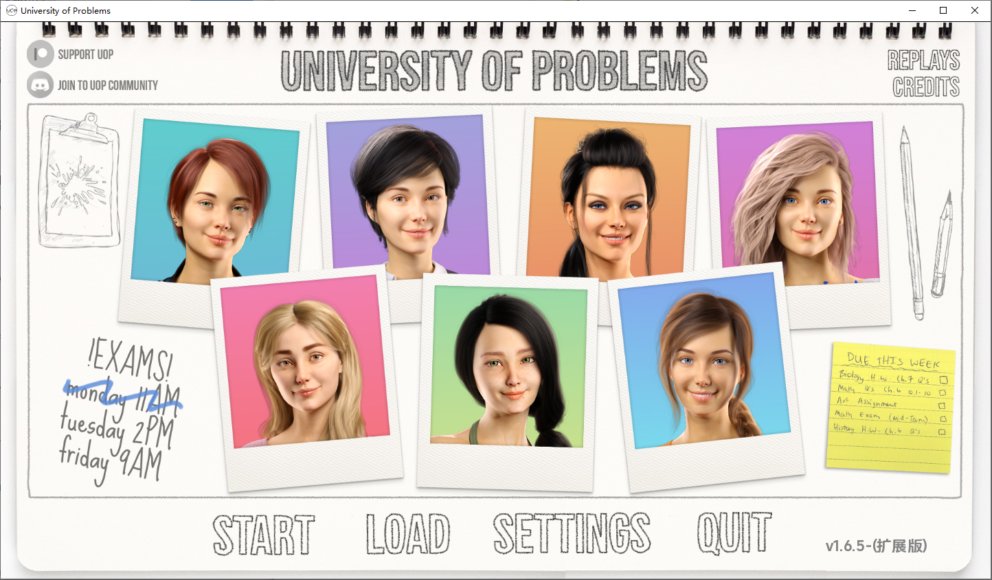 更新[欧美SLG/动态] 问题大学 学院情缘 University of Problems v1.8.0 Extended 汉化版 [13.90G]